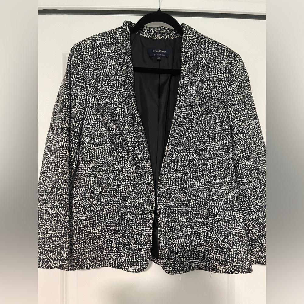 Vintage Evan-Picone Womens Long Sleeve Blazer Jacket SZ 10